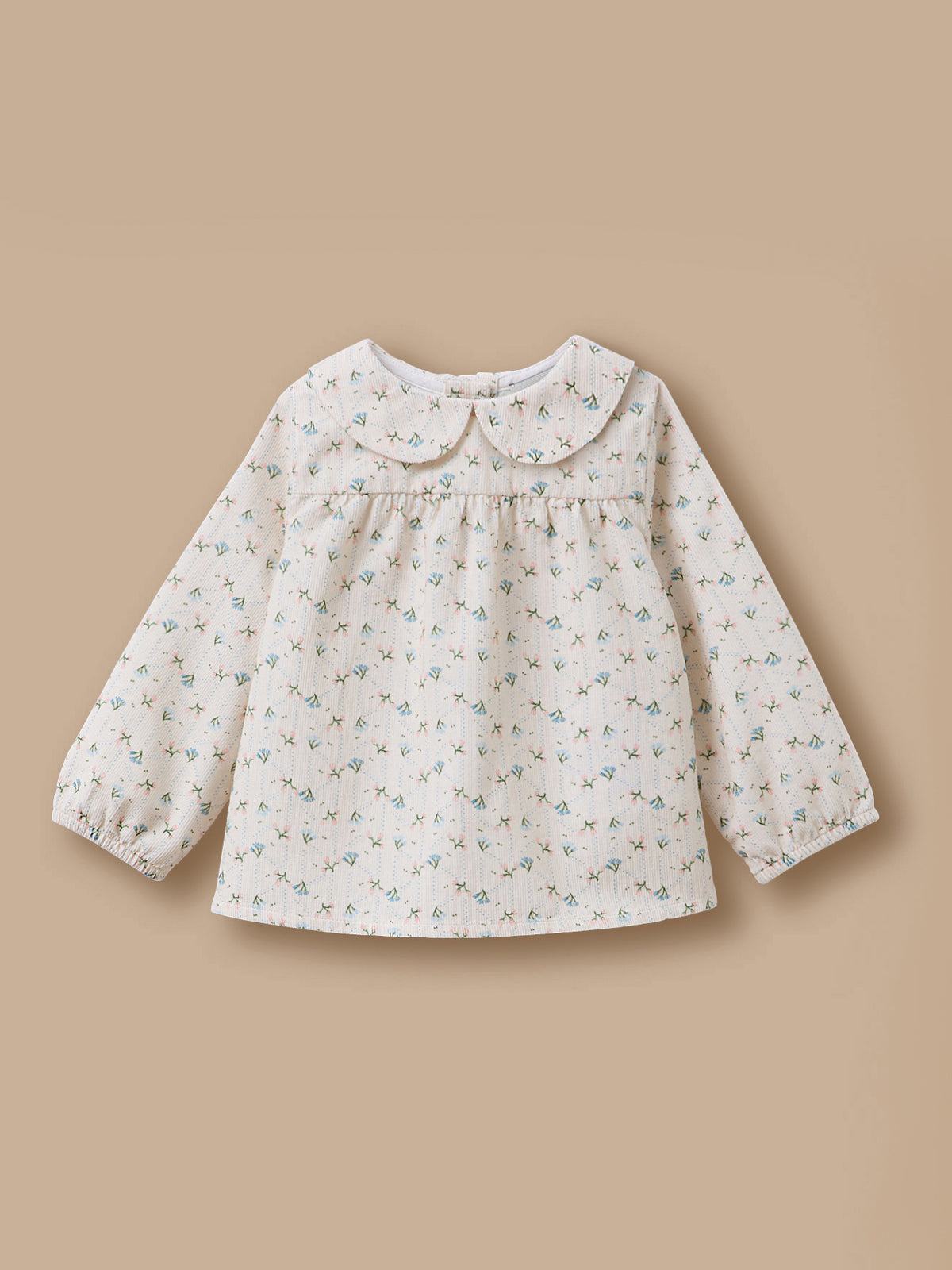 Bedruckte Samt-Bluse für Babys