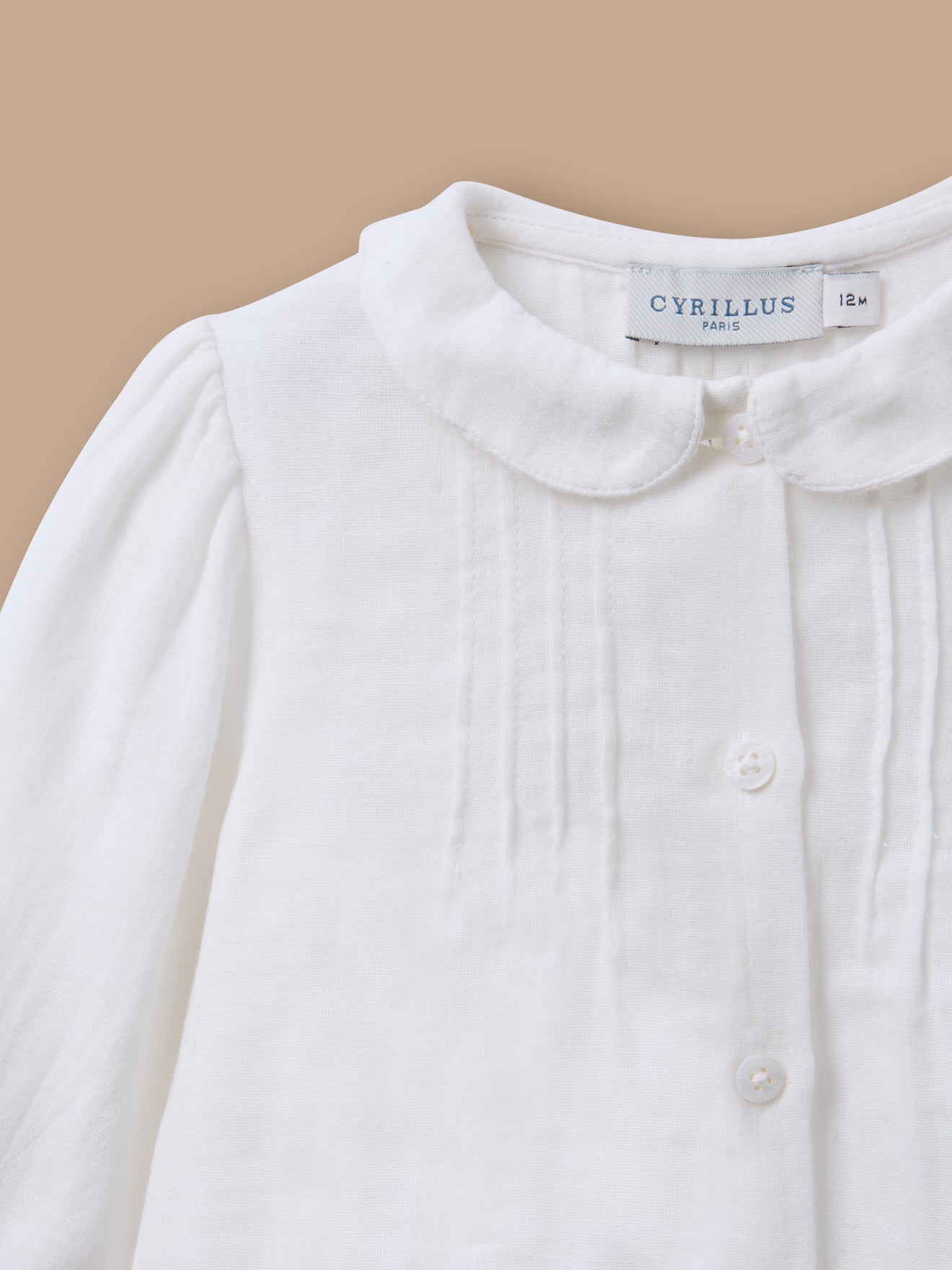 Bluse aus Baumwollgaze für Babys