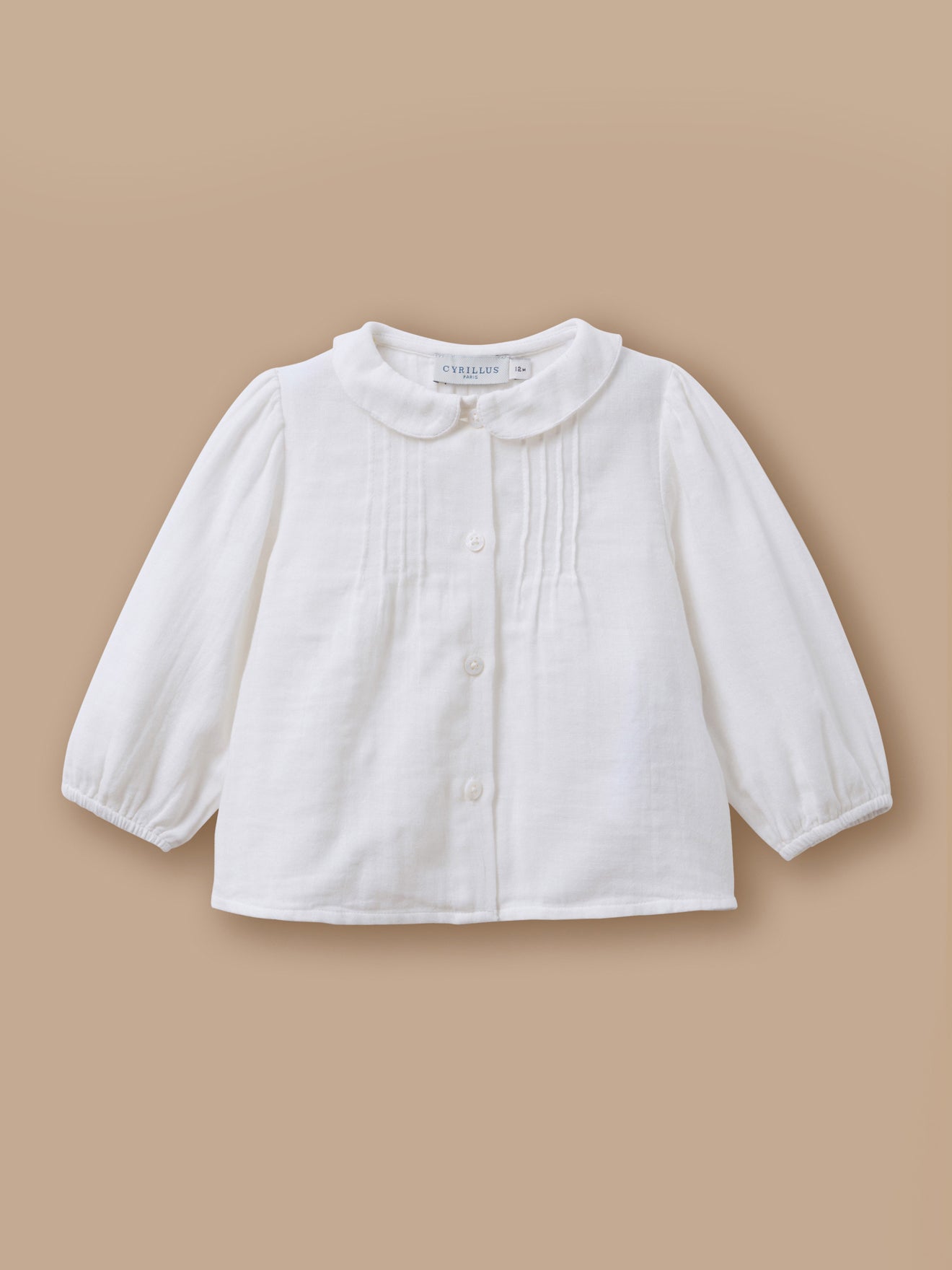 Bluse aus Baumwollgaze für Babys