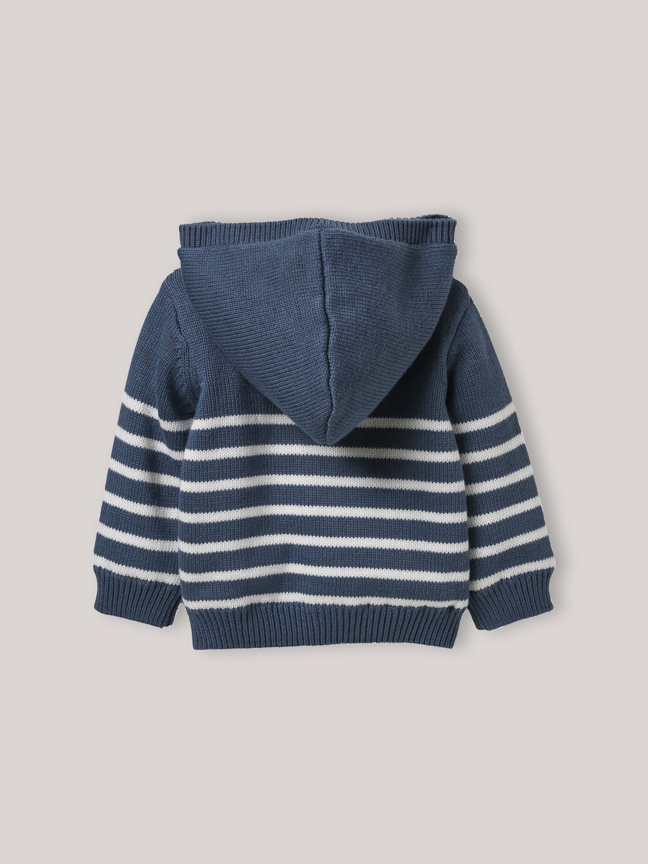 Baby-Cardigan mit Kapuze – Bio-Baumwolle