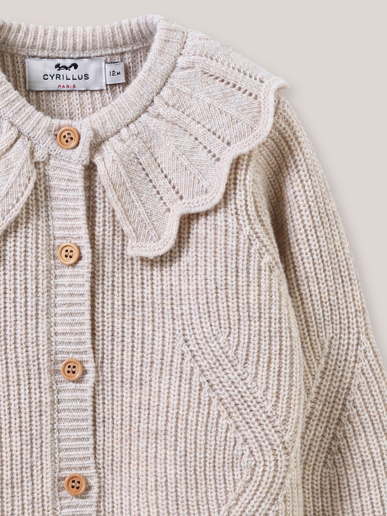 Baby-Cardigan aus Wolle