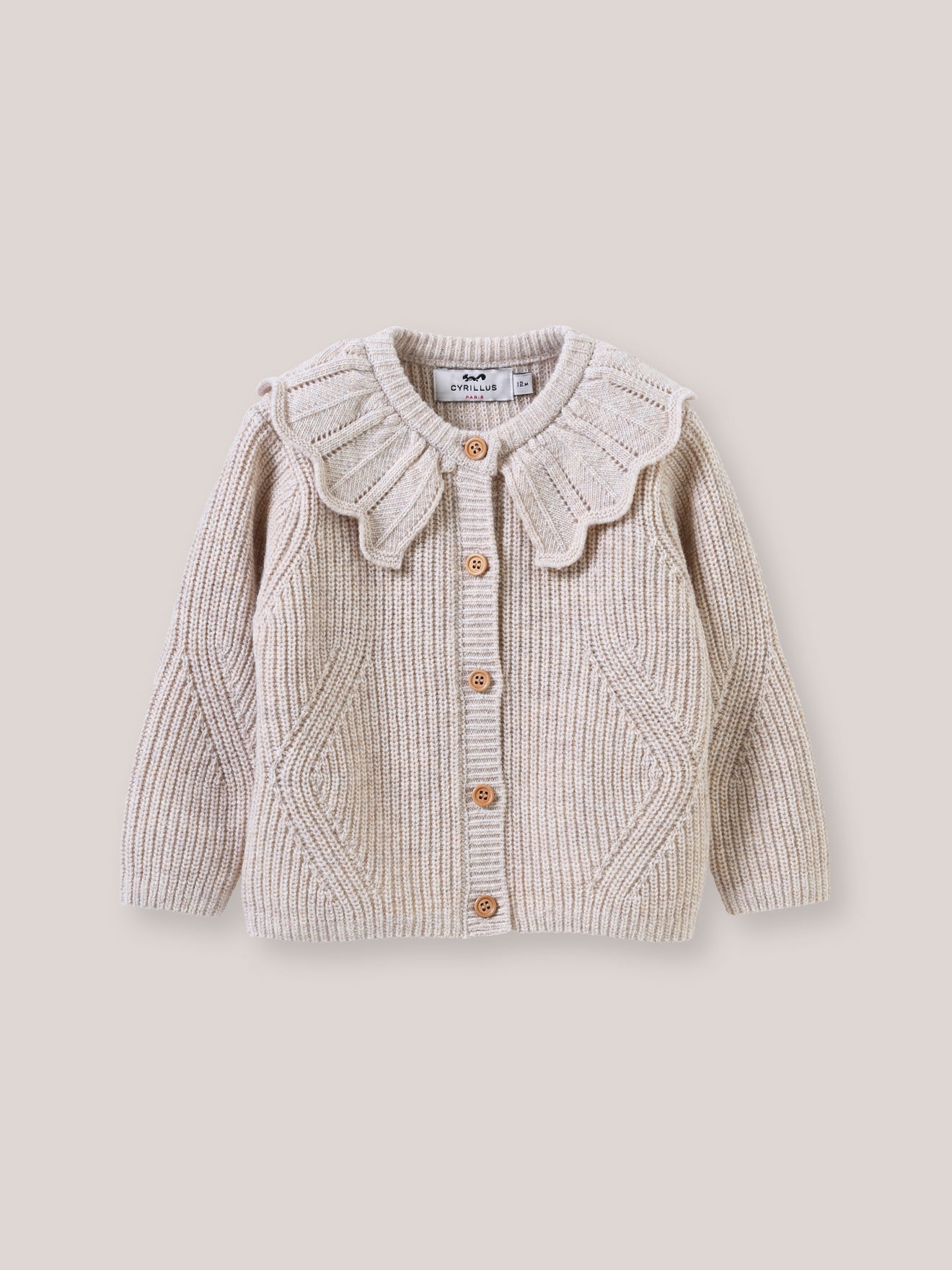 Baby-Cardigan aus Wolle