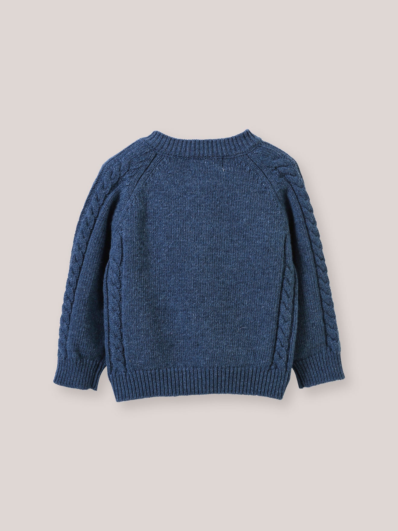 Baby-Cardigan mit Zopfmuster