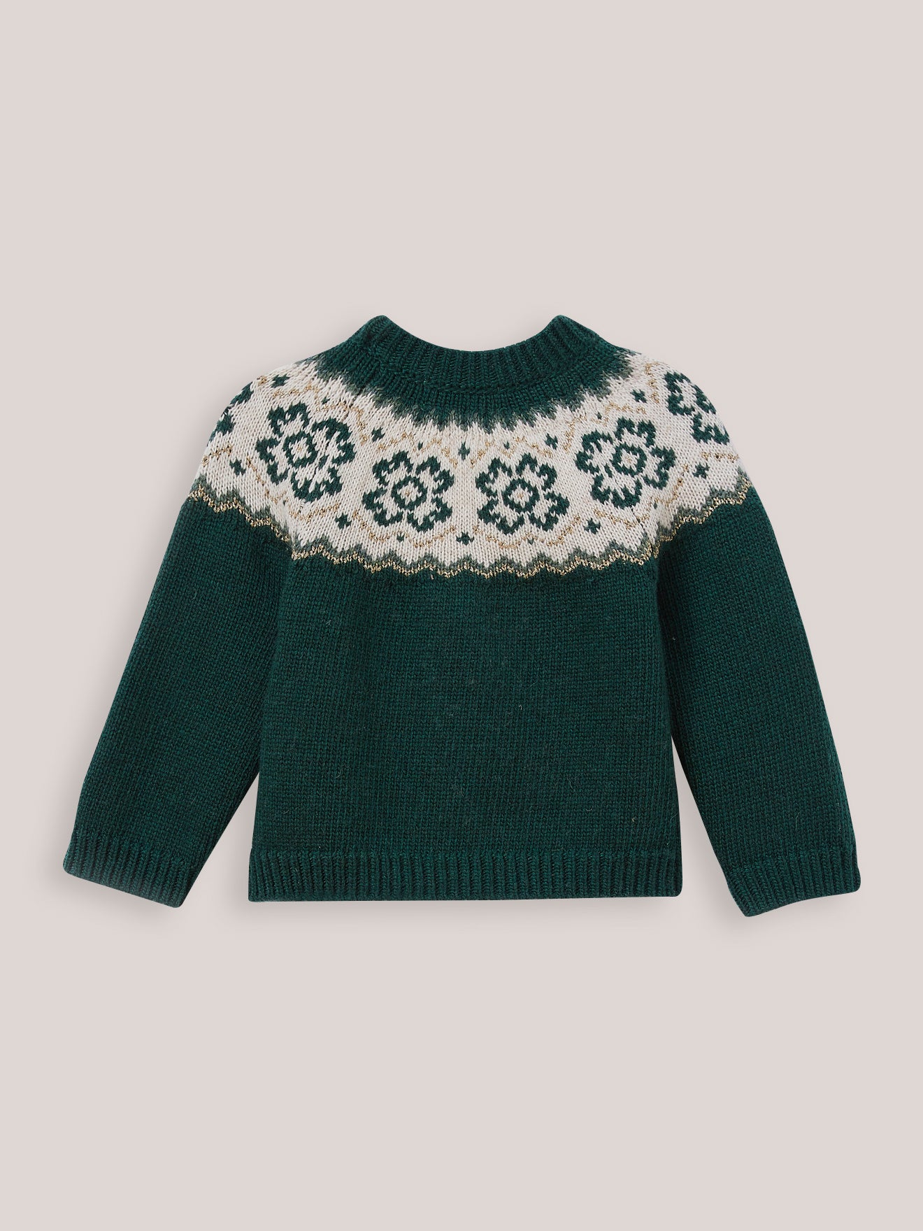 Baby-Strickjacke mit Jacquard-Muster