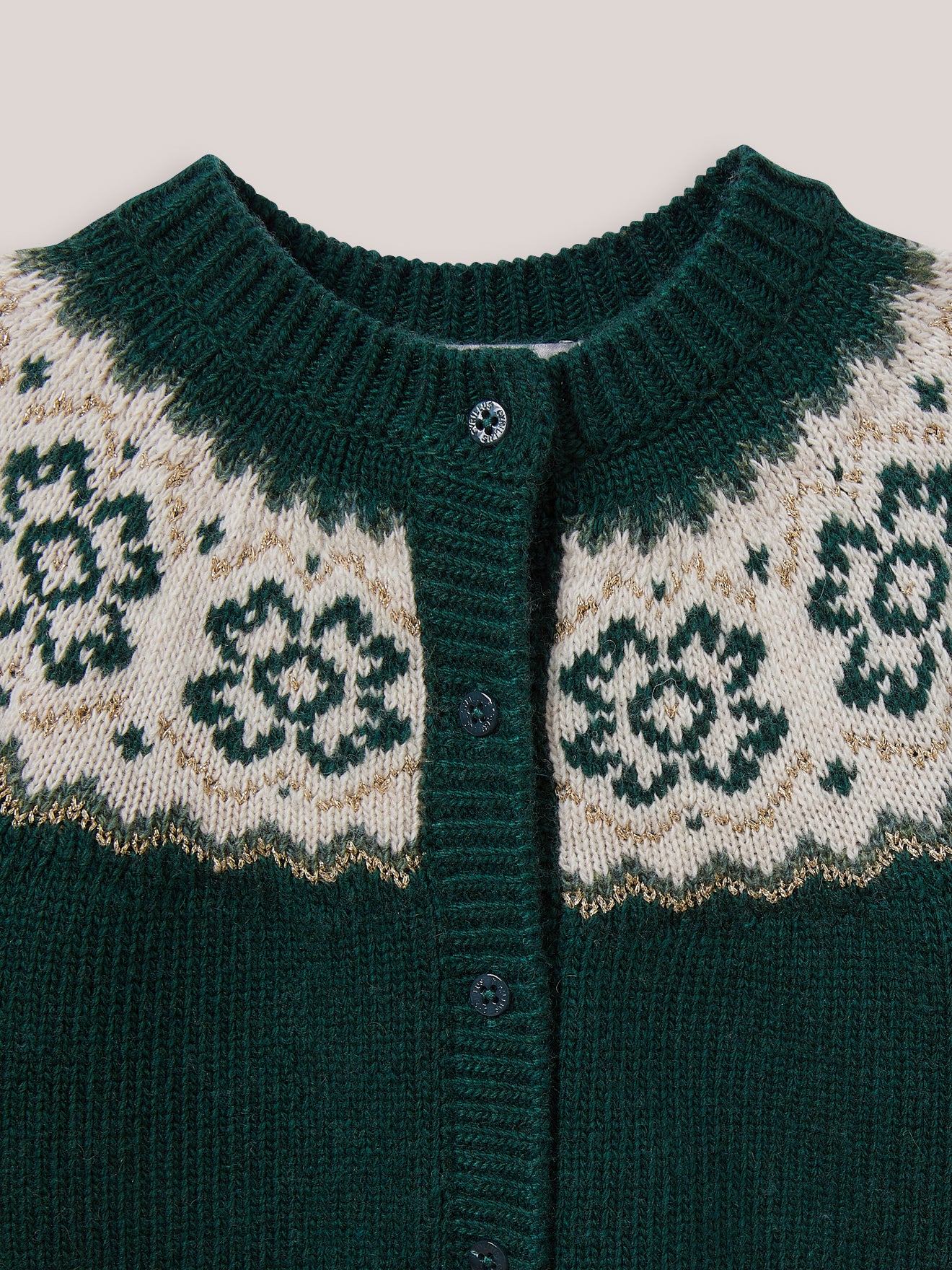 Baby-Strickjacke mit Jacquard-Muster