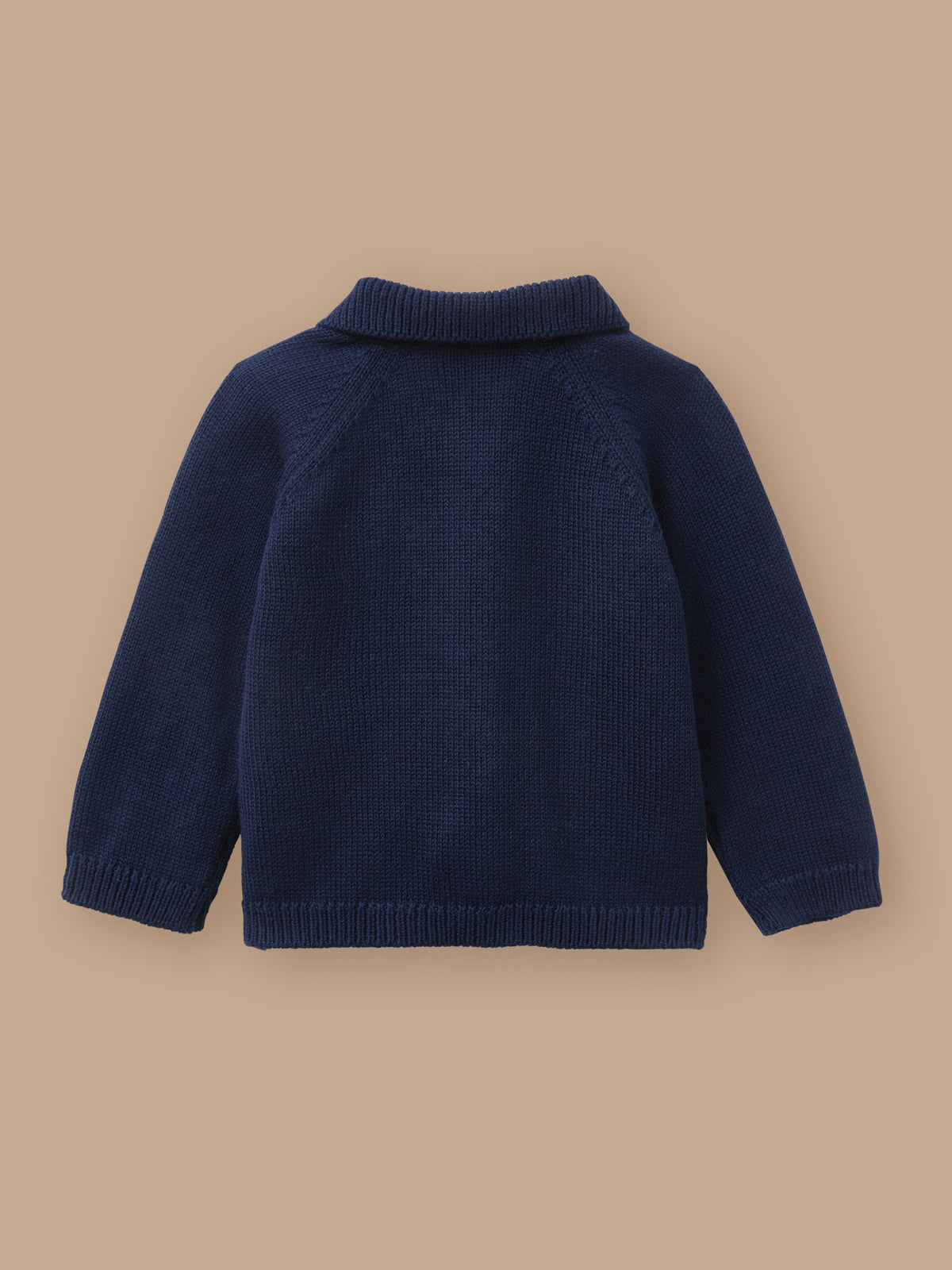 Baby-Cardigan mit Polo-Kragen