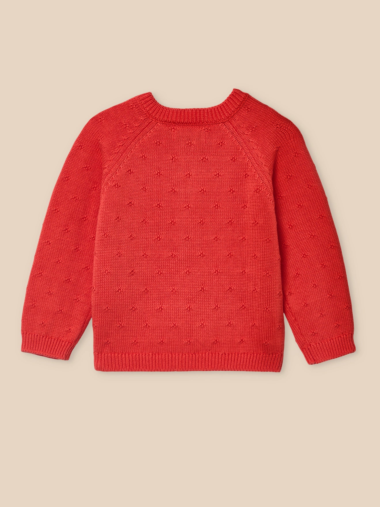 Baby-Cardigan mit Lochmuster – Bio-Baumwolle