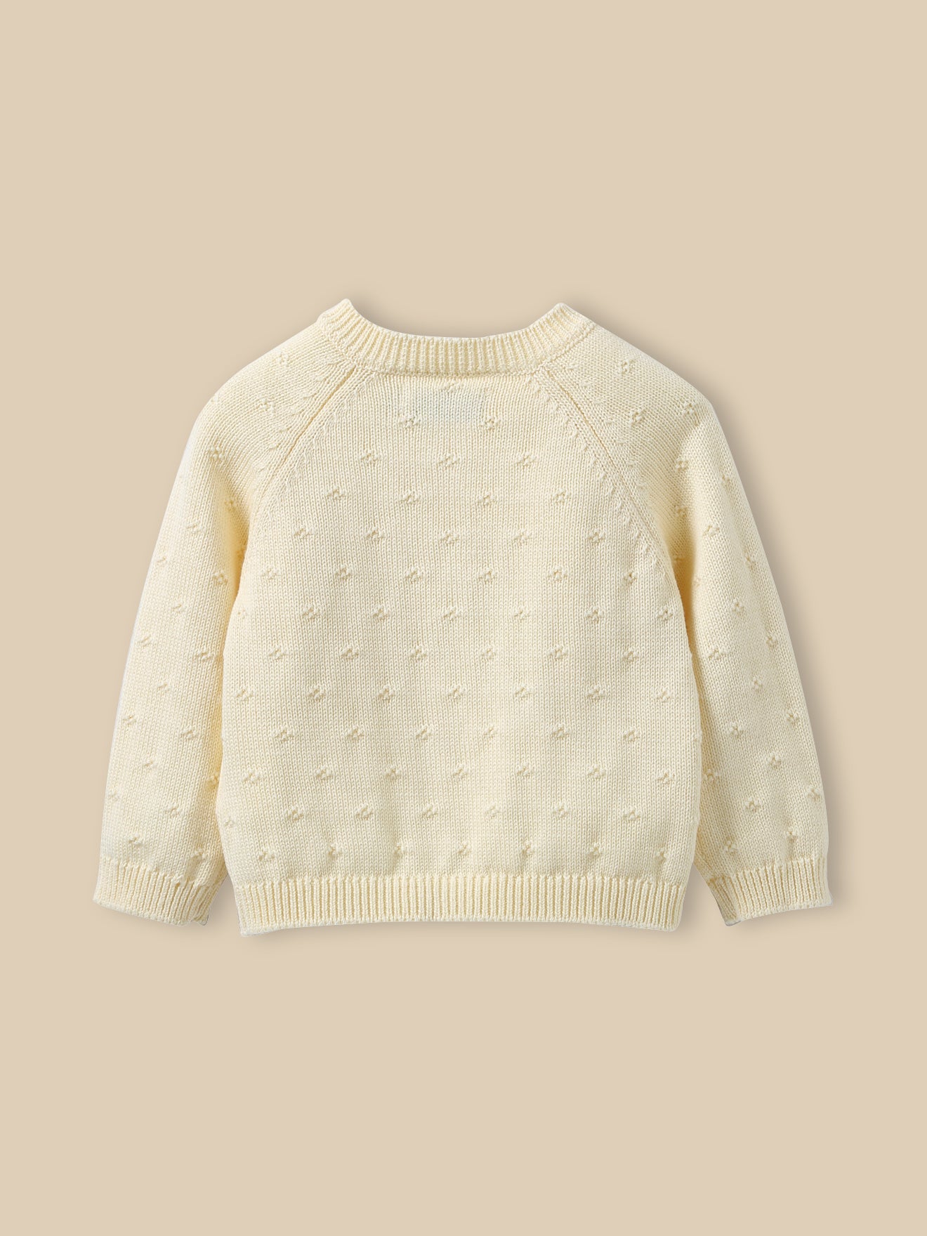 Baby-Cardigan mit Lochmuster – Bio-Baumwolle