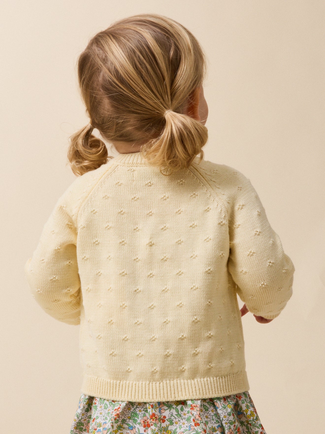 Baby-Cardigan mit Lochmuster – Bio-Baumwolle