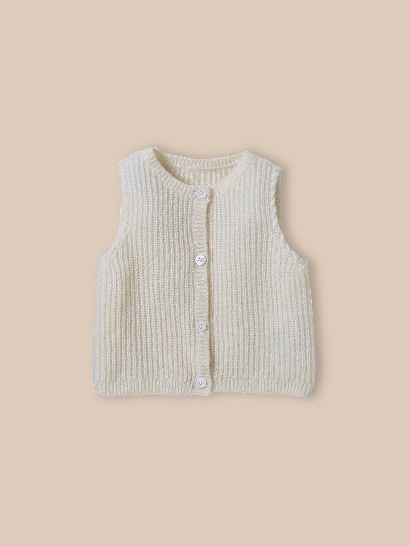 Baby-Weste Wolle und Mohair