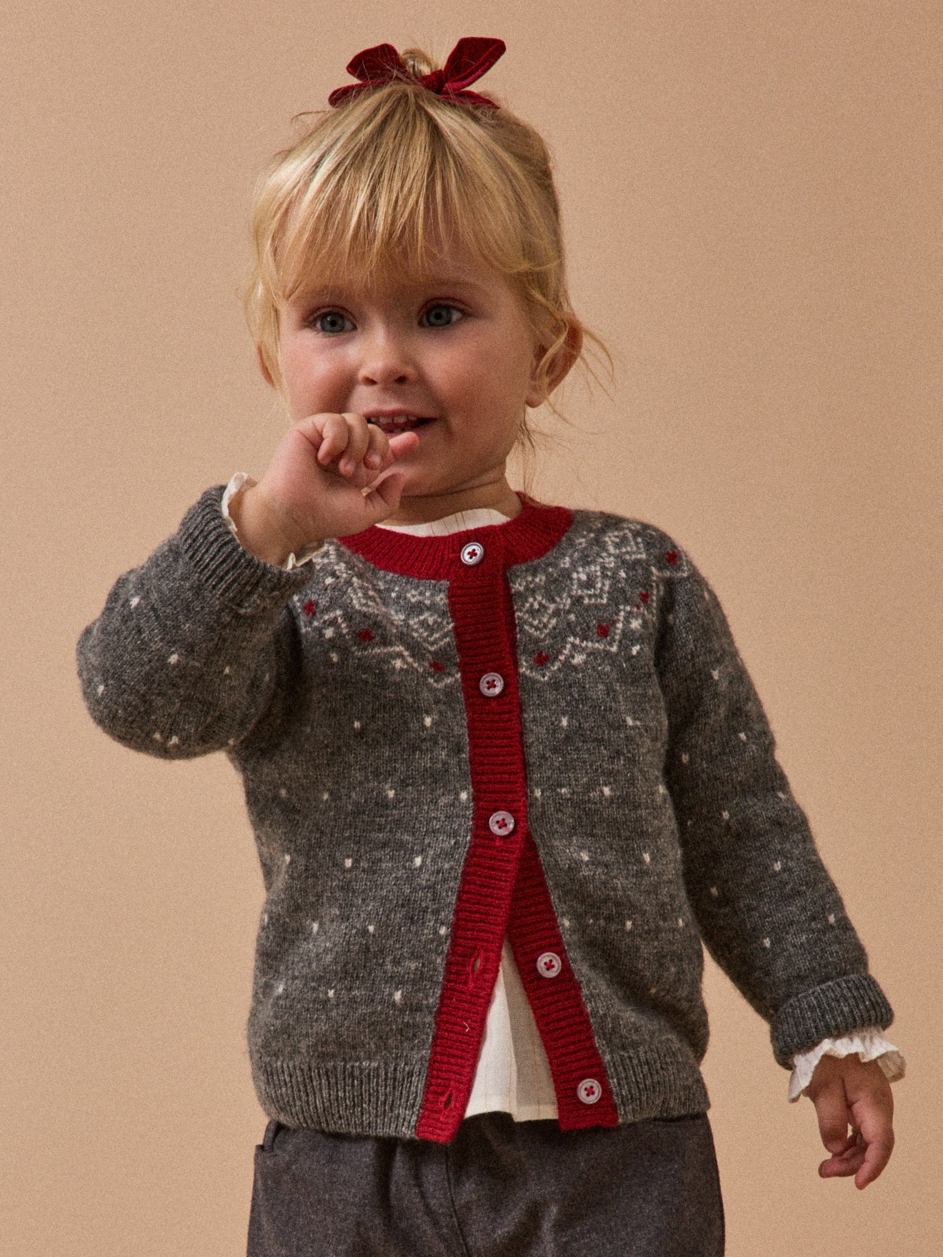 Baby-Cardigan mit Jacquard-Muster