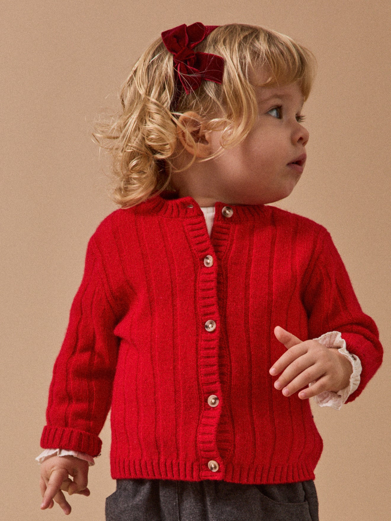 Baby-Cardigan aus reiner Merinowolle