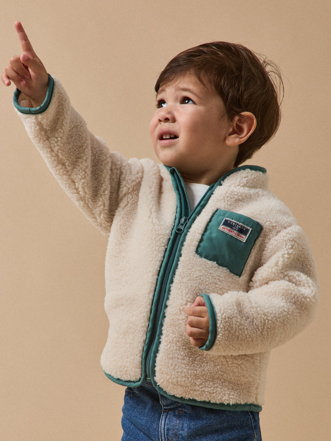 Baby-Cardigan aus Sherpa