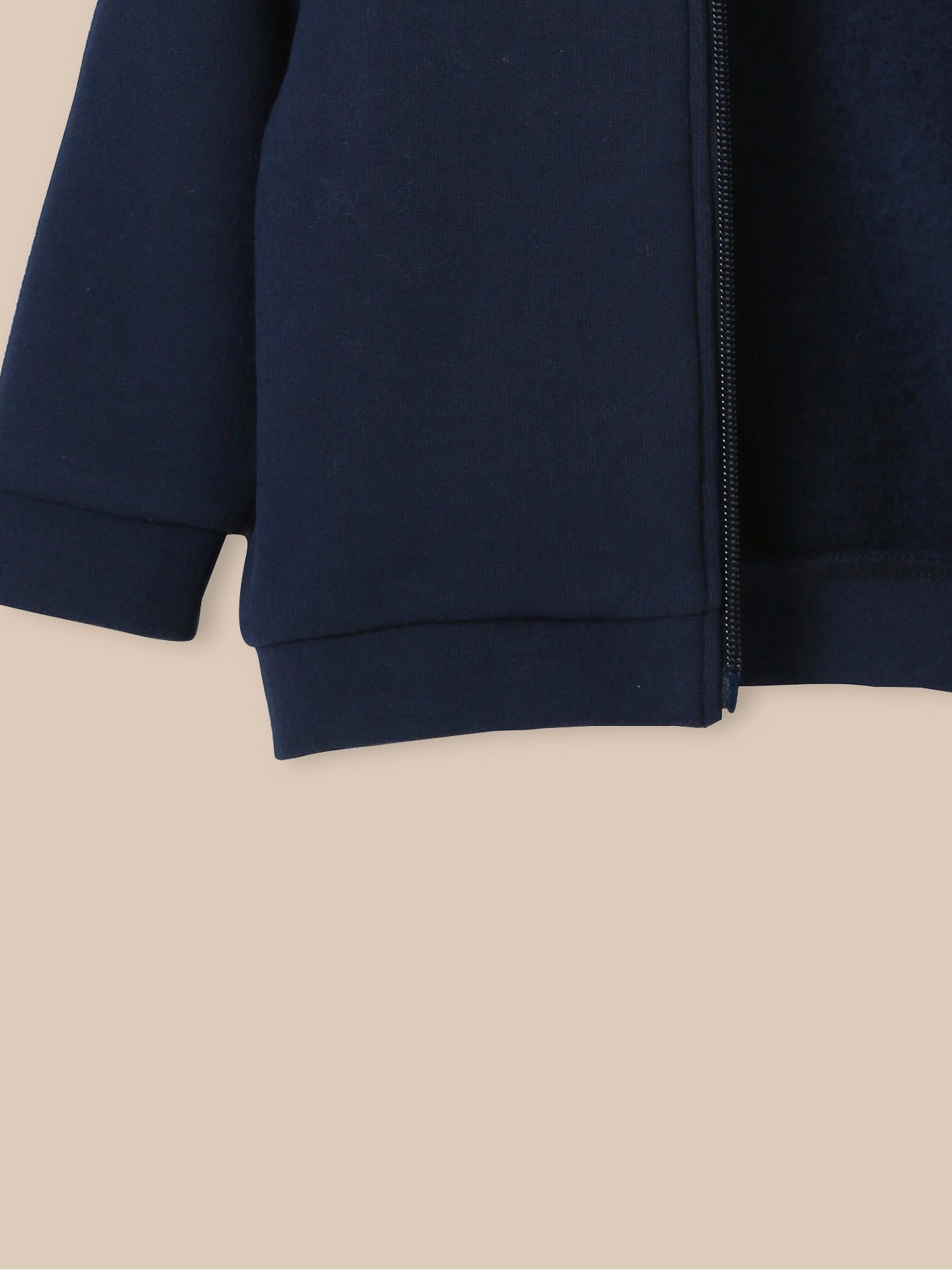 Baby-Kapuzenjacke mit Reißverschluss aus Bio-Baumwolle
