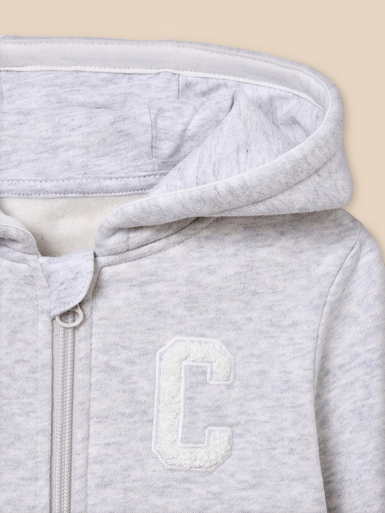 Baby Hoodie mit Reißverschluss - Biobaumwolle