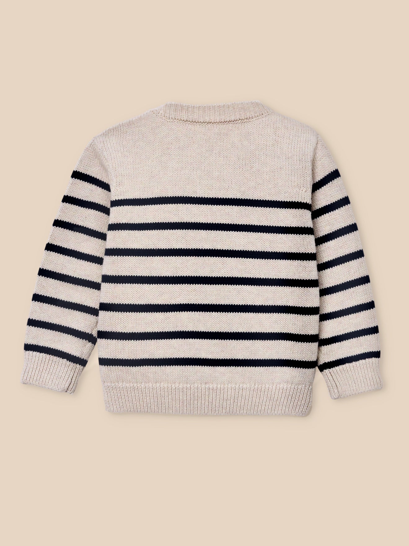 Gestreifter Pullover, Baby - Bio-Baumwolle
