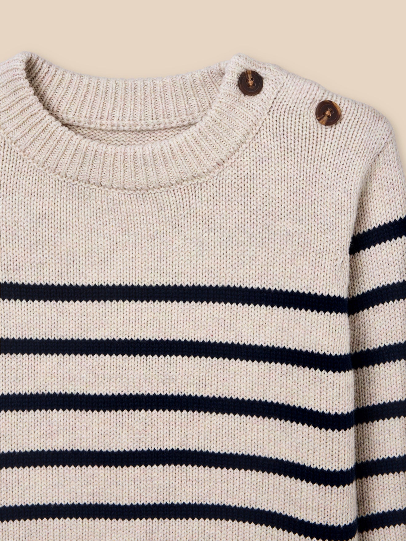 Gestreifter Pullover, Baby - Bio-Baumwolle