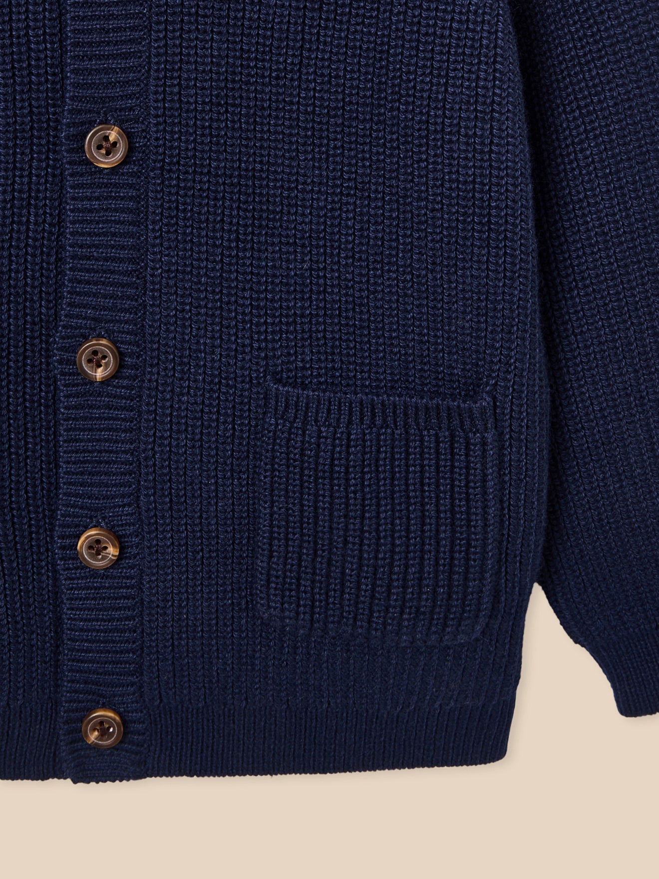 Strickjacke aus Bio-Baumwolle und Wolle Baby