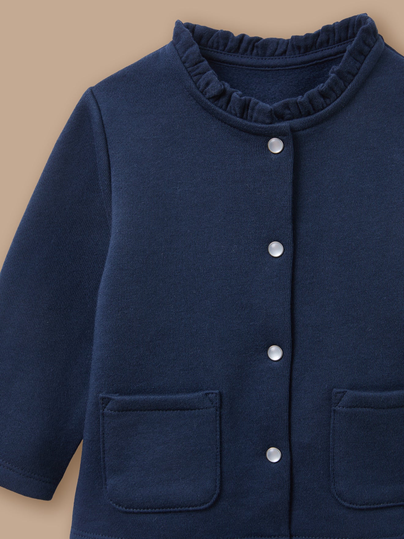 Baby-Cardigan aus Molton