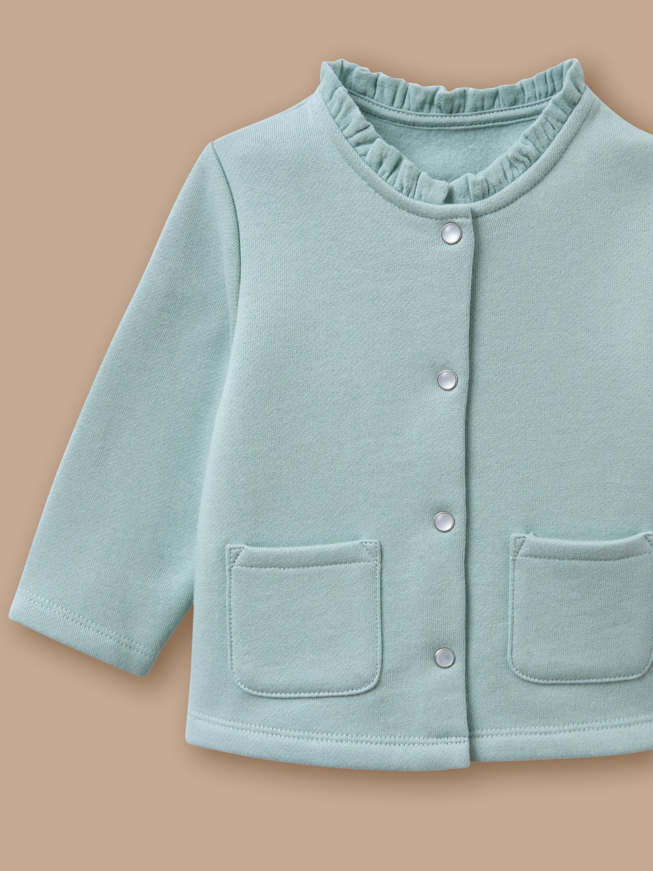 Baby-Cardigan aus Molton