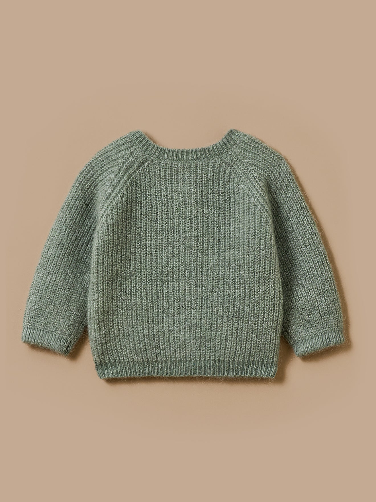 Cardigan aus Wolle und Mohair für Babys