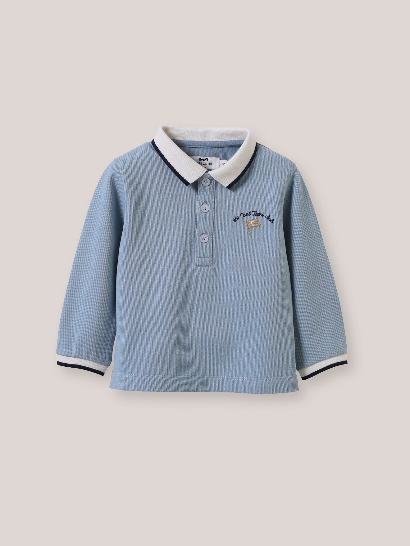 Baby-Poloshirt aus Pikeestrick – Bio-Baumwolle