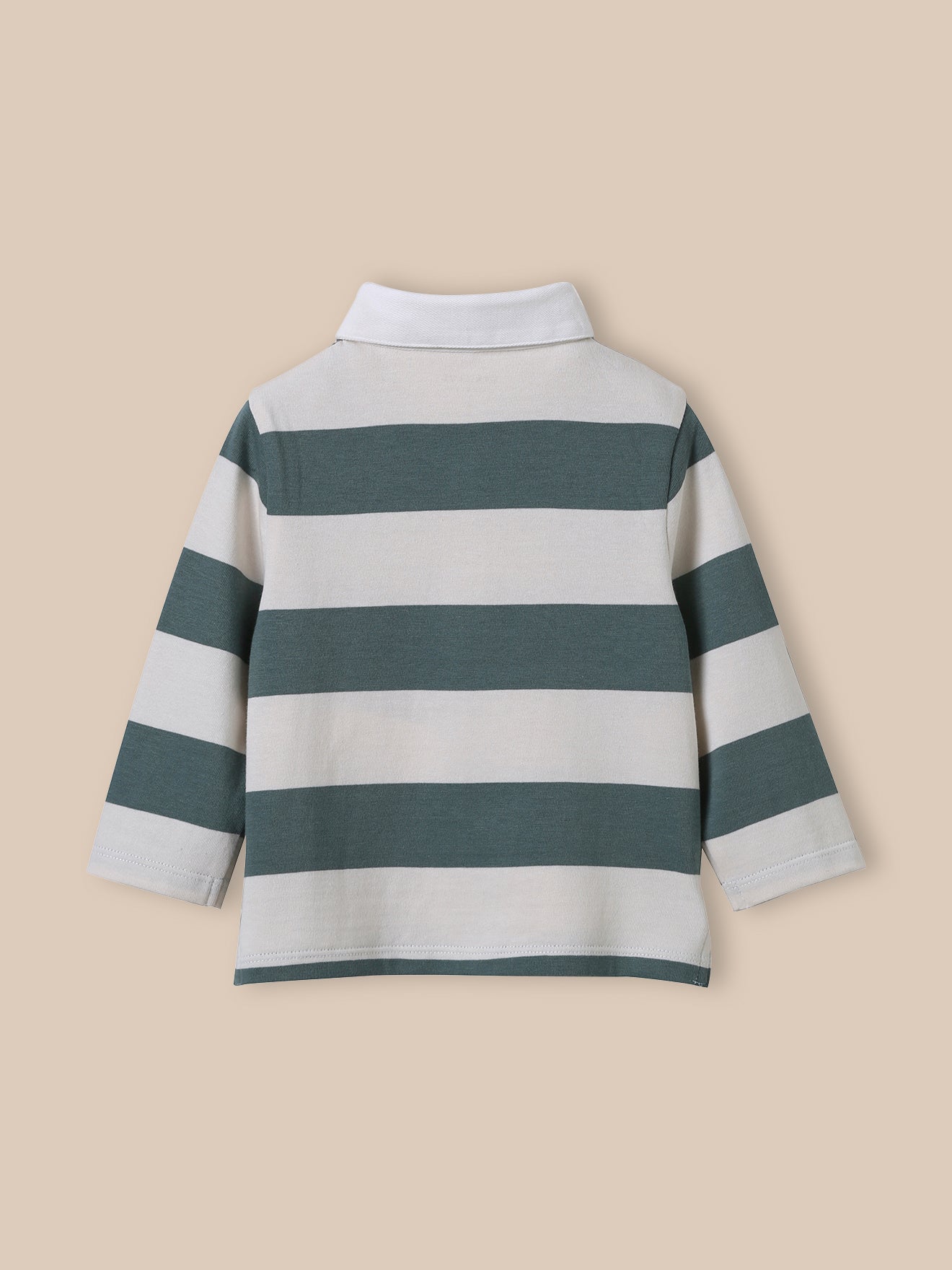 Baby Rugby-Shirt mit Polokragen – Bio-Baumwolle