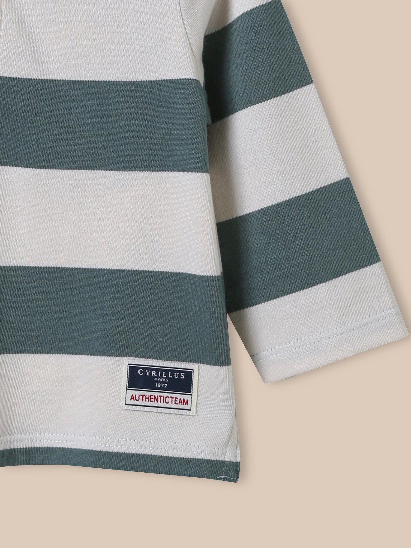 Baby Rugby-Shirt mit Polokragen – Bio-Baumwolle