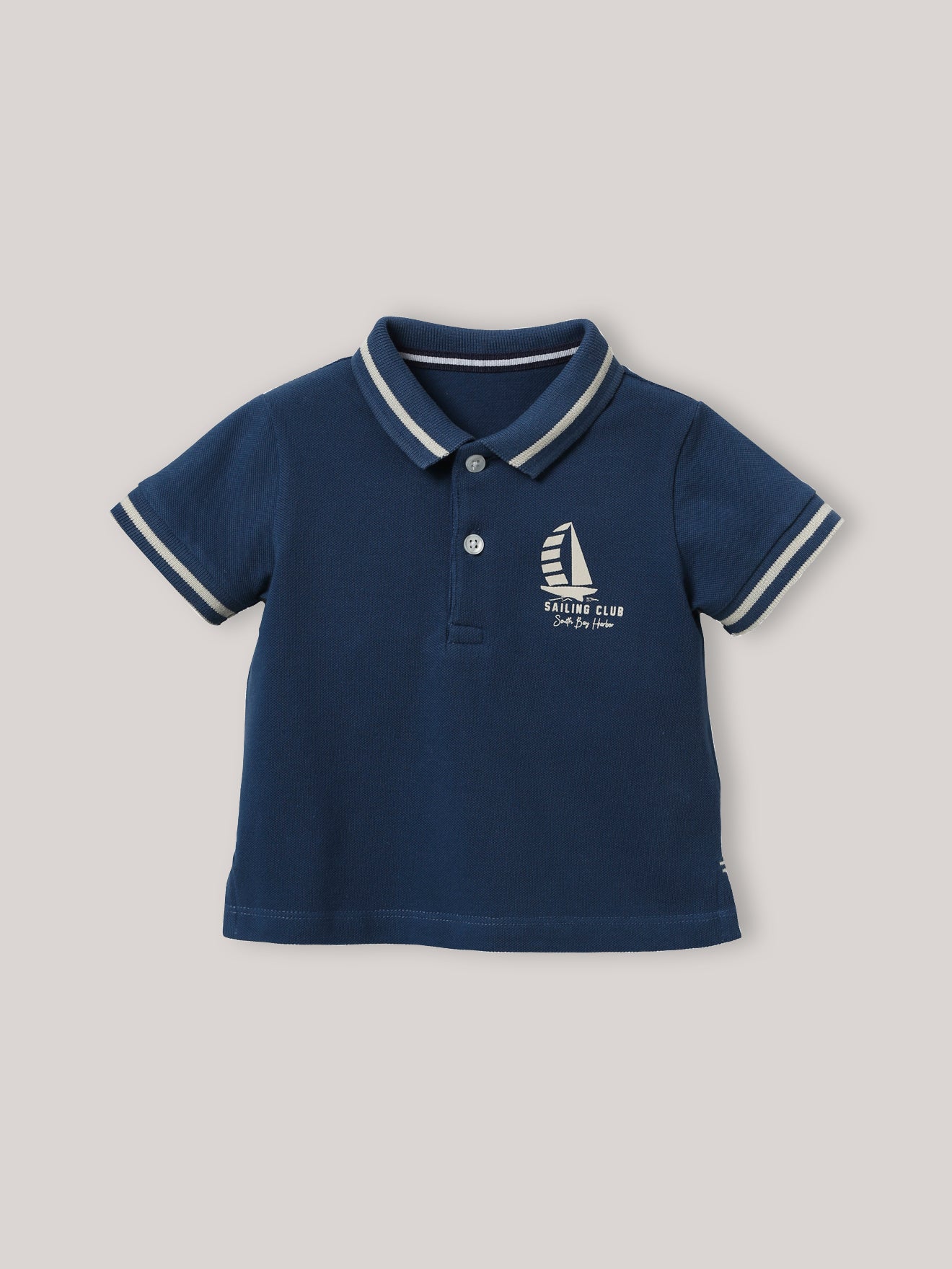 Baby-Poloshirt aus Pikeestrick – Bio-Baumwolle