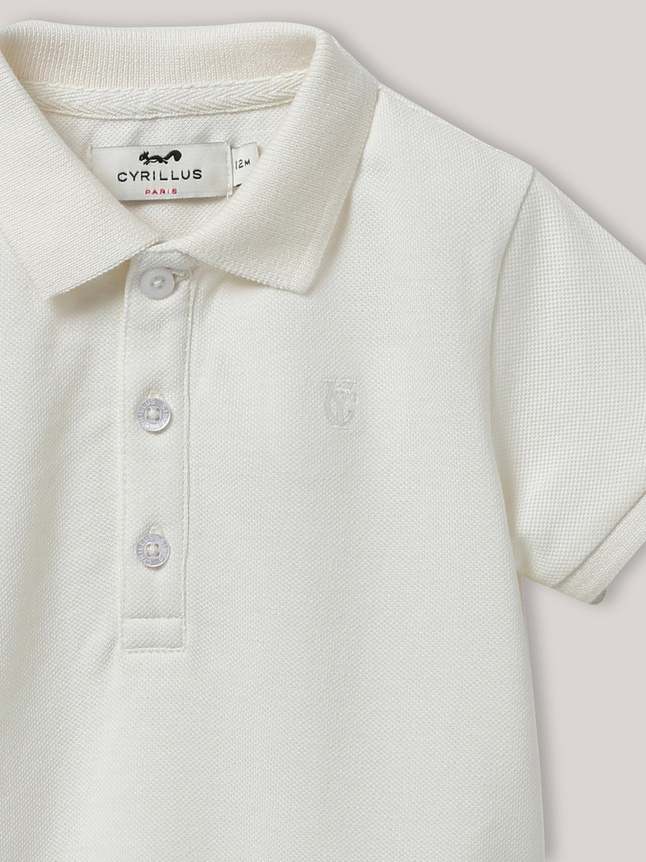 Baby-Poloshirt aus Pikeestrick – Bio-Baumwolle