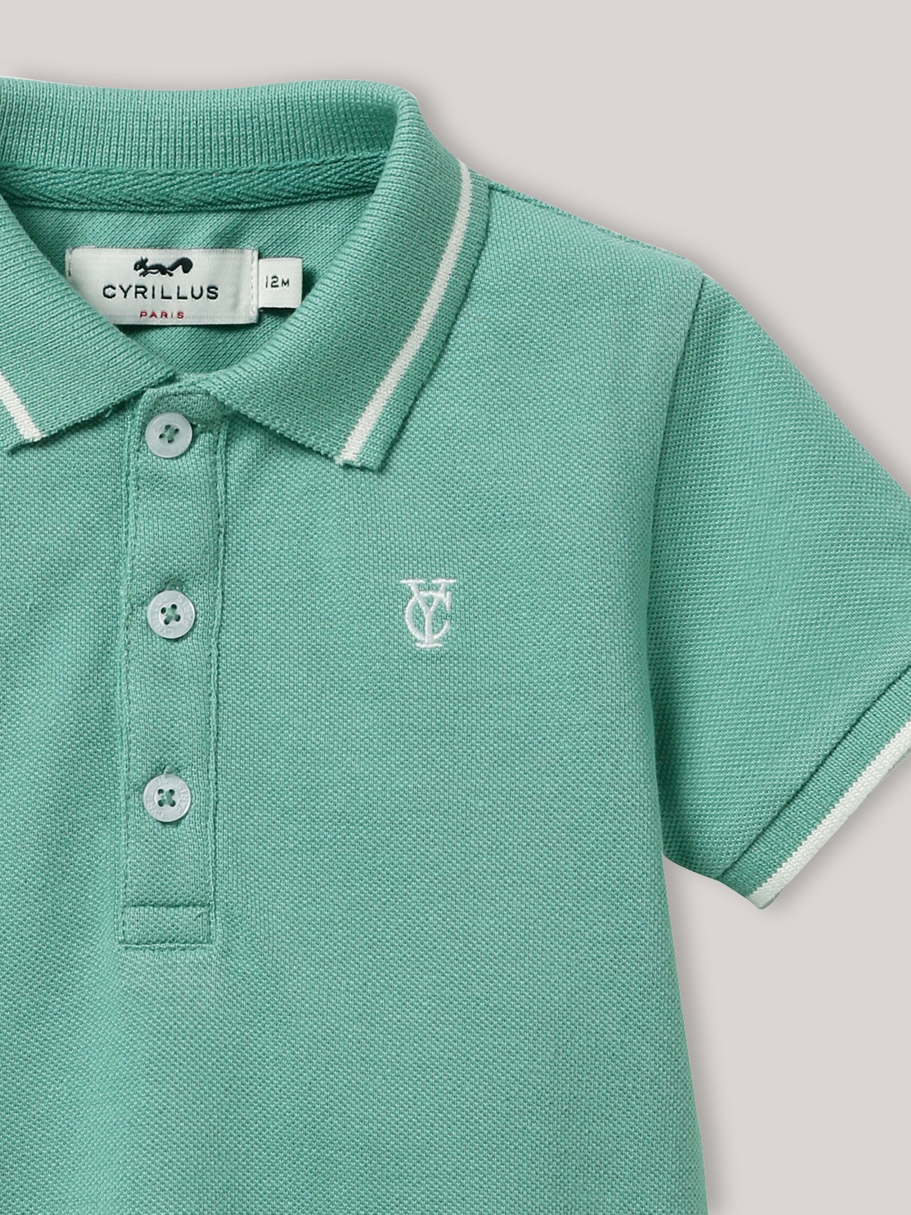 Baby-Poloshirt aus Pikeestrick – Bio-Baumwolle