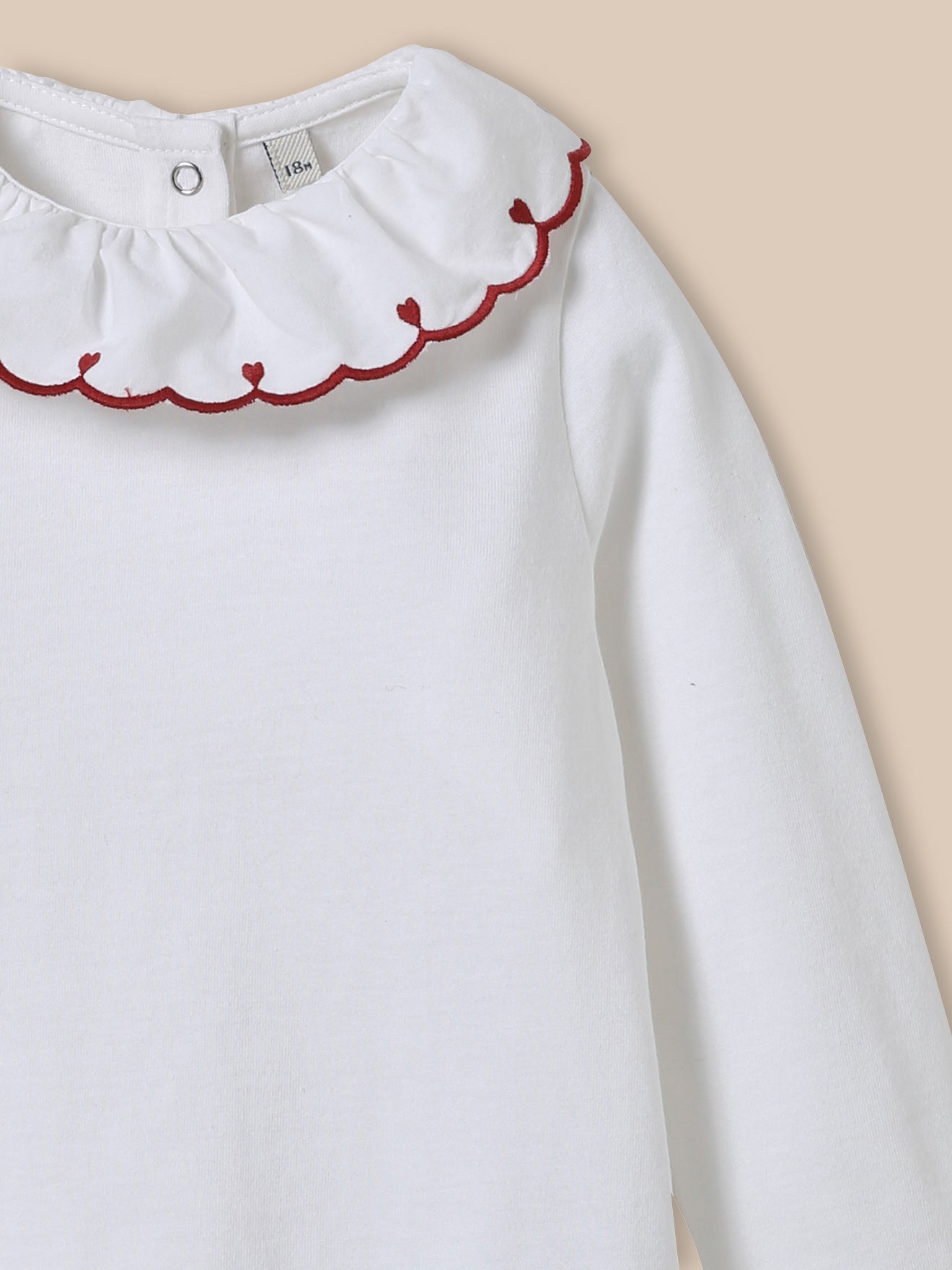 Baby-T-Shirt mit Stickerei – Bio-Baumwolle
