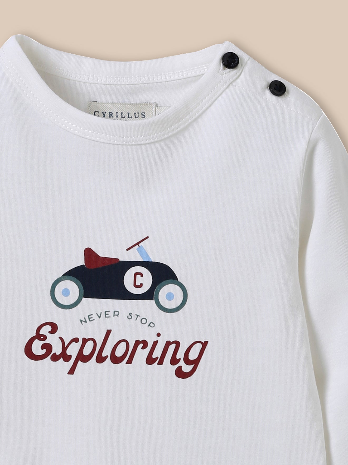 Baby-T-Shirt mit Print – Bio-Baumwolle