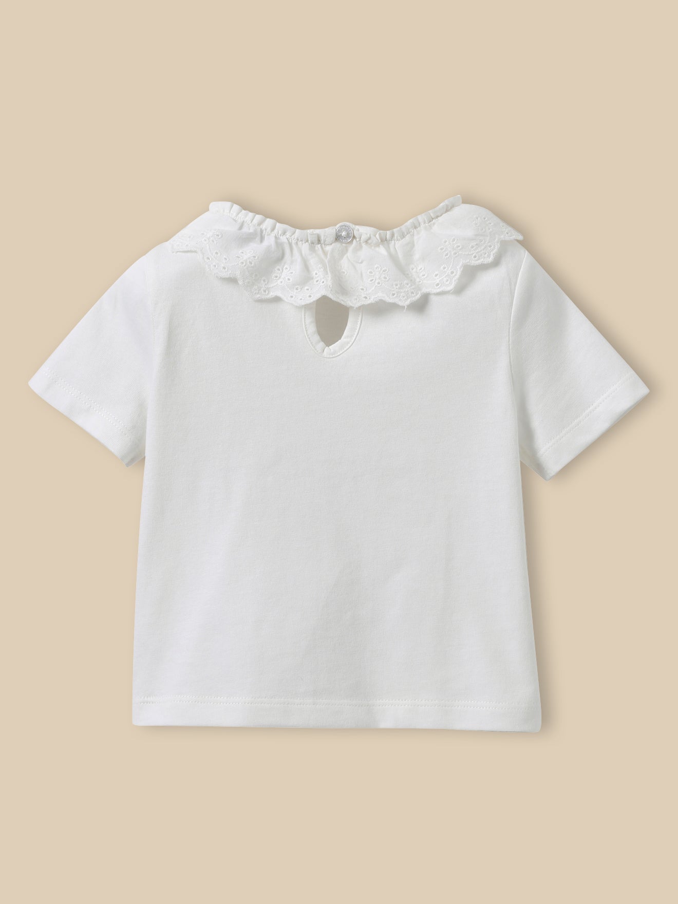 T-Shirt mit raffiniertem Kragen - Bio-Baumwolle, Baby
