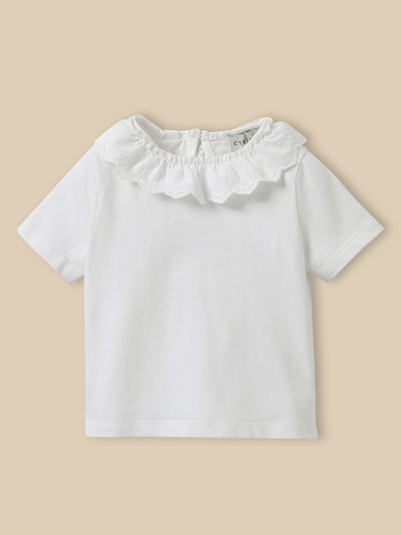 T-Shirt mit raffiniertem Kragen - Bio-Baumwolle, Baby