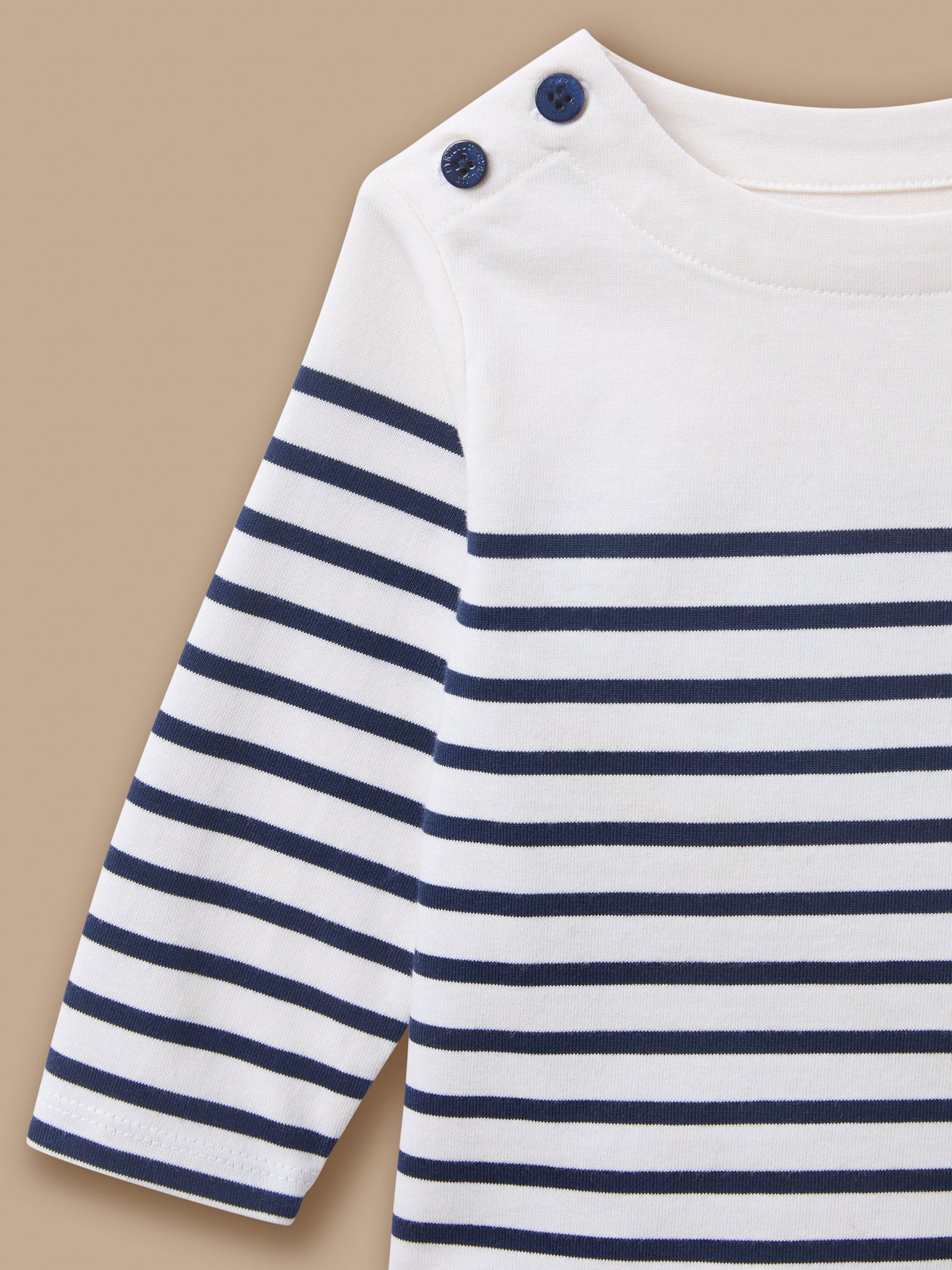 Geknöpftes Baby-Matrosenshirt