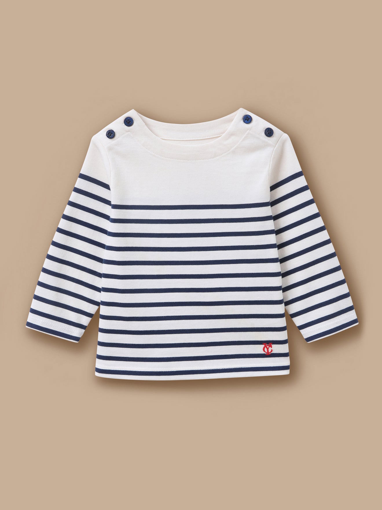 Geknöpftes Baby-Matrosenshirt