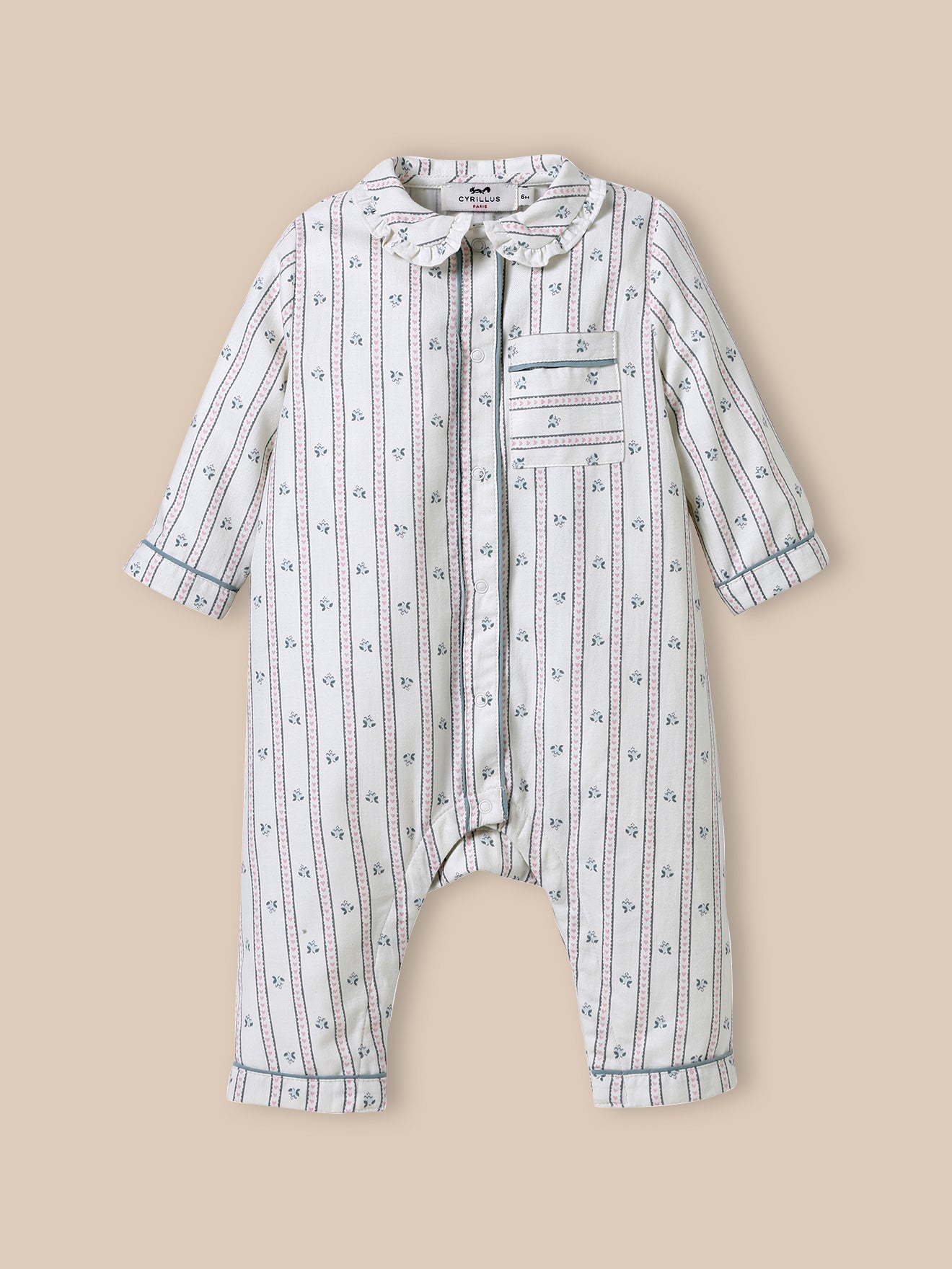 Baby-Pyjama « Großvater-Look »