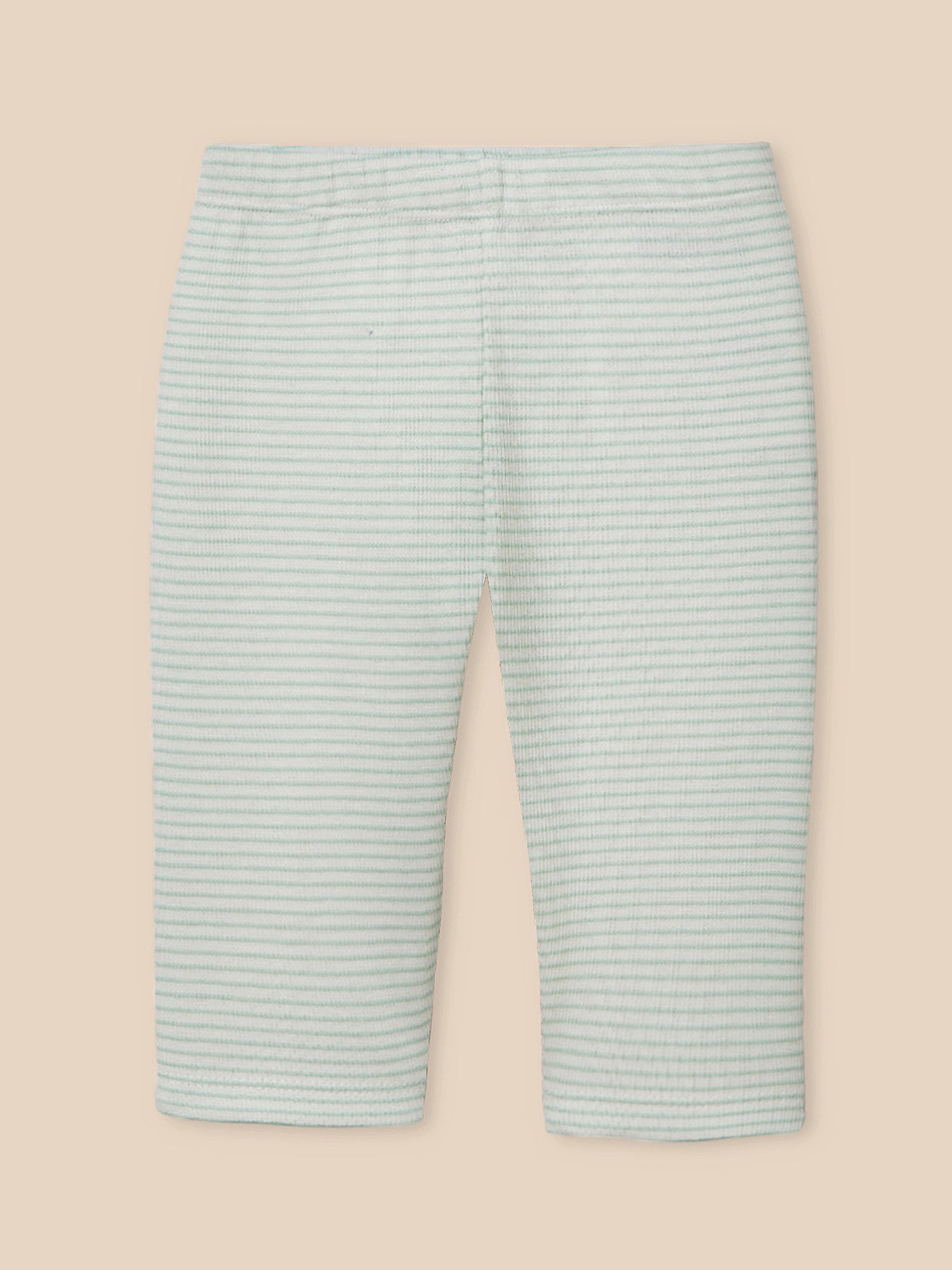 Gestreifter Pyjama aus Rippstrick, Baby