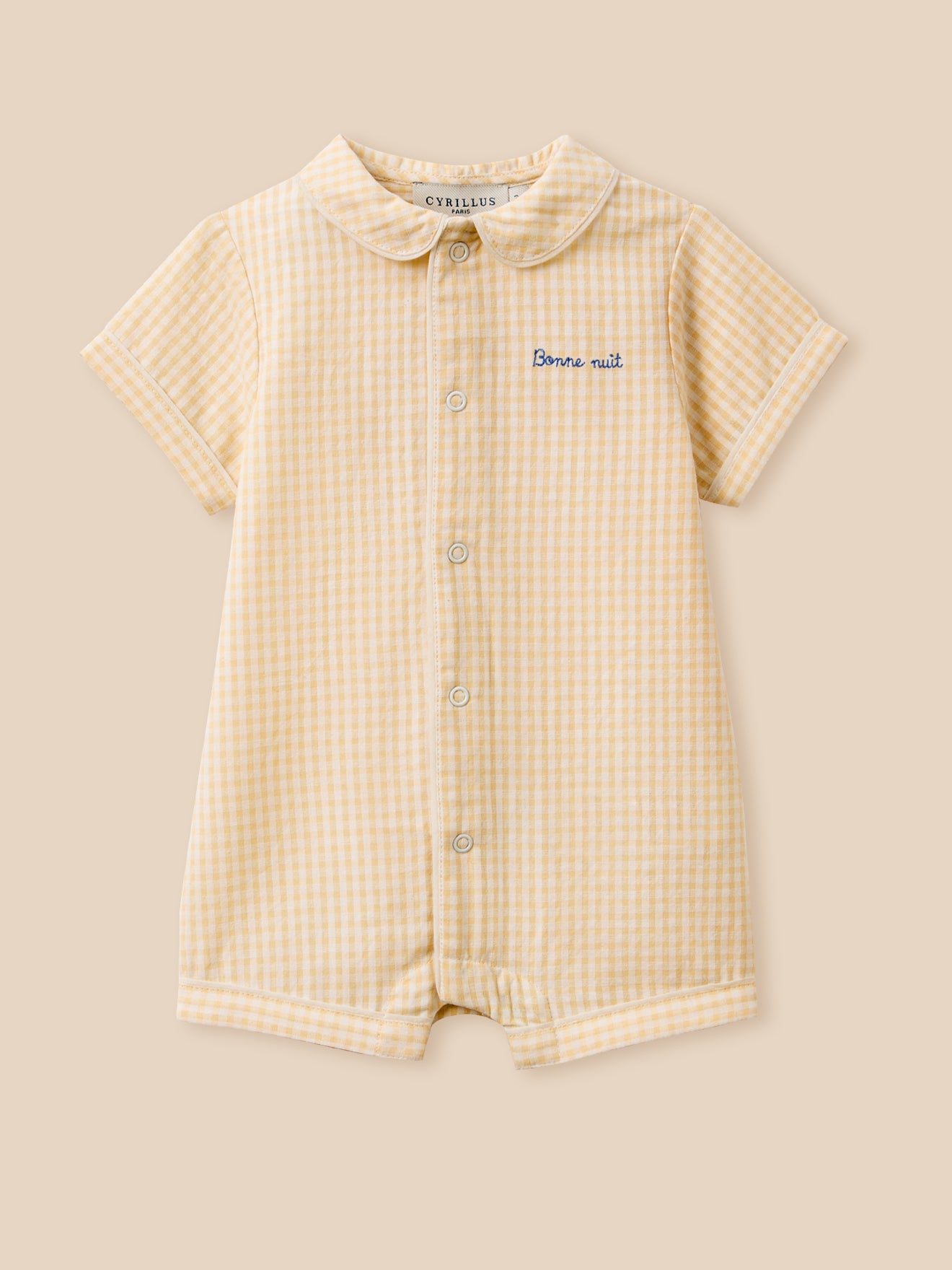 Baby-Pyjashorts aus Vichykaro