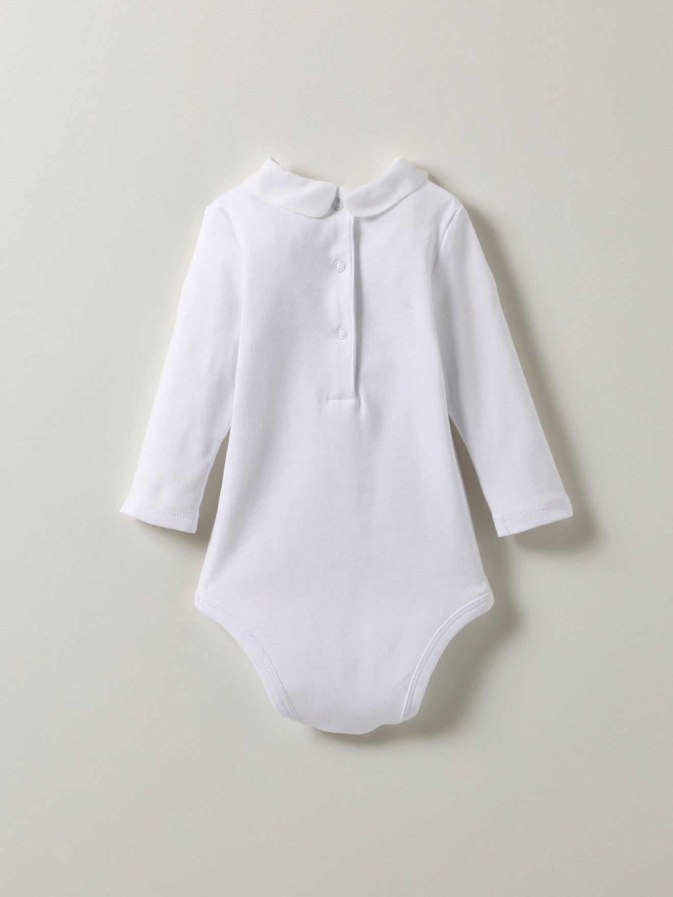 Baby-Body mit Kragen aus Voile – Bio-Baumwolle