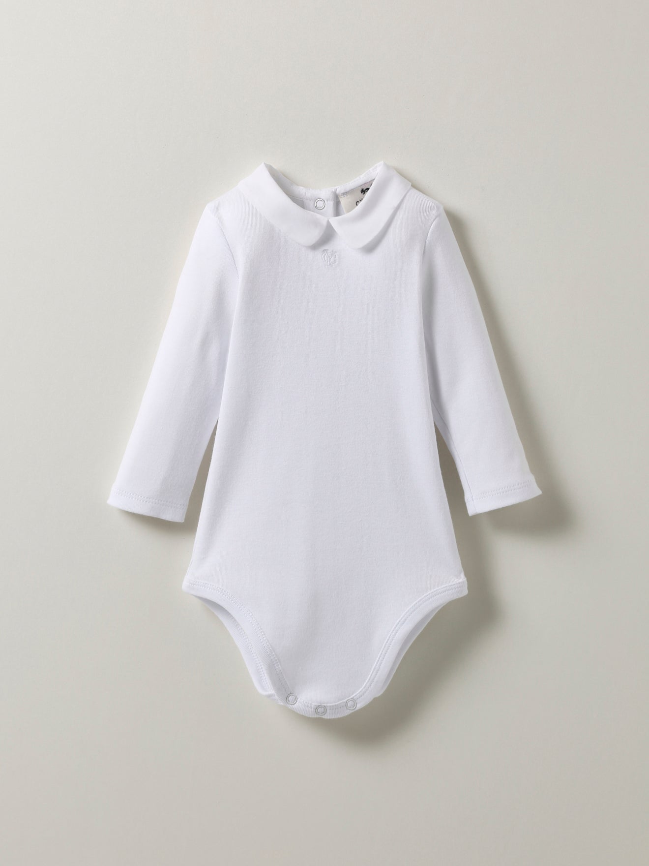 Baby-Body mit Kragen aus Voile – Bio-Baumwolle