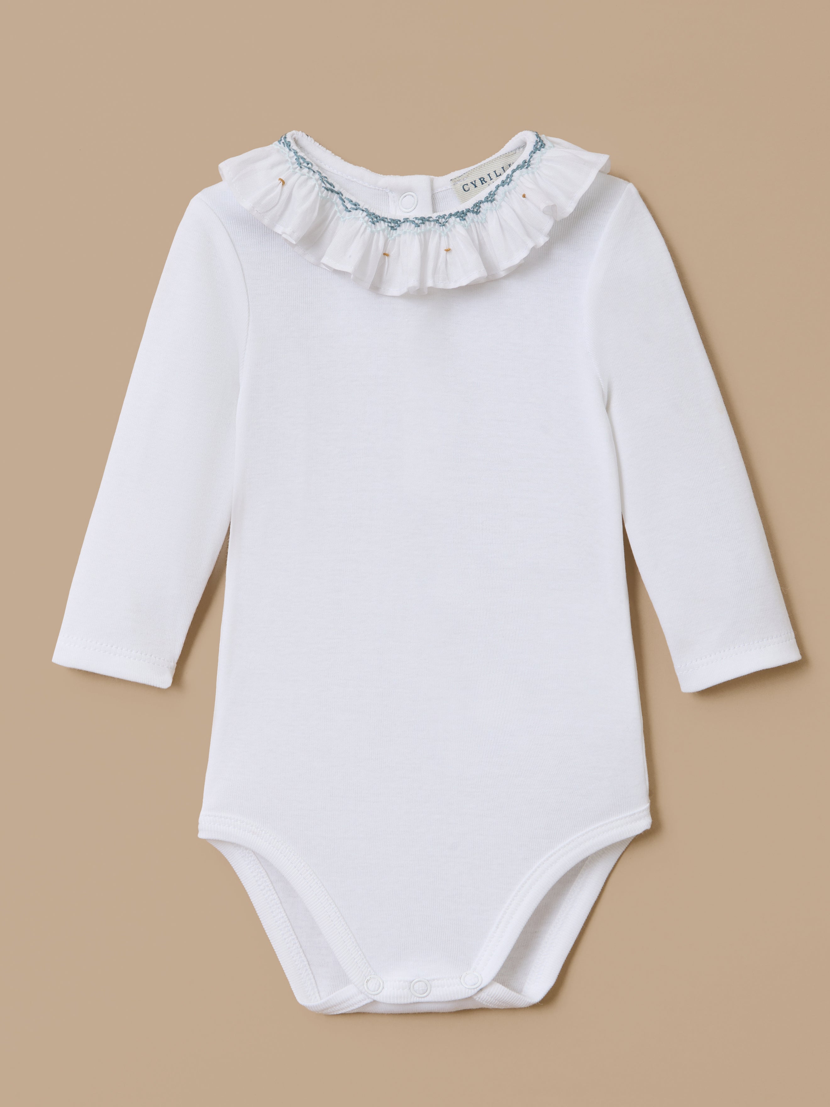 Baby-Body mit Smok-Kragen