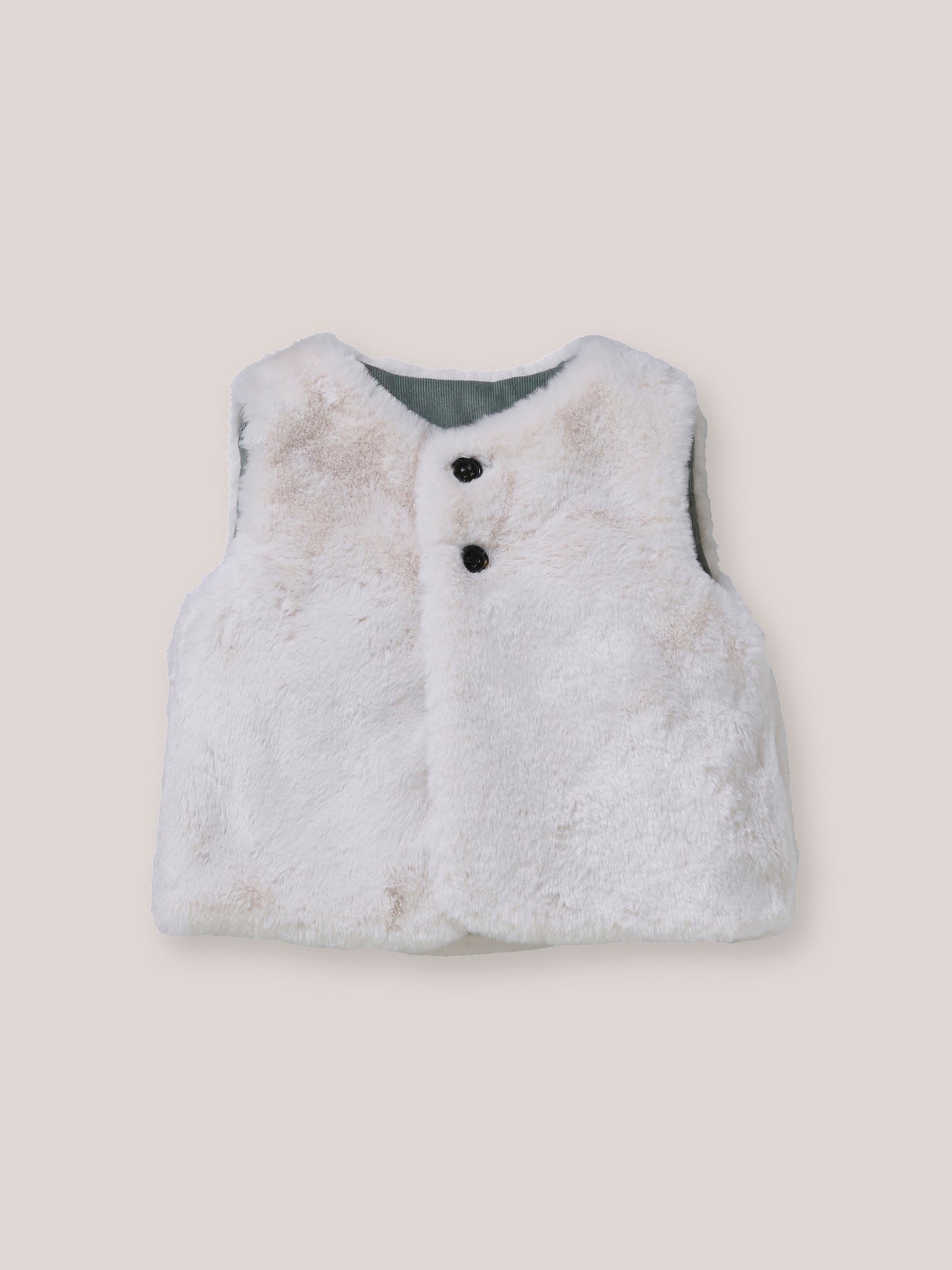 Baby-Wendejacke mit Pelzimitat und Velours