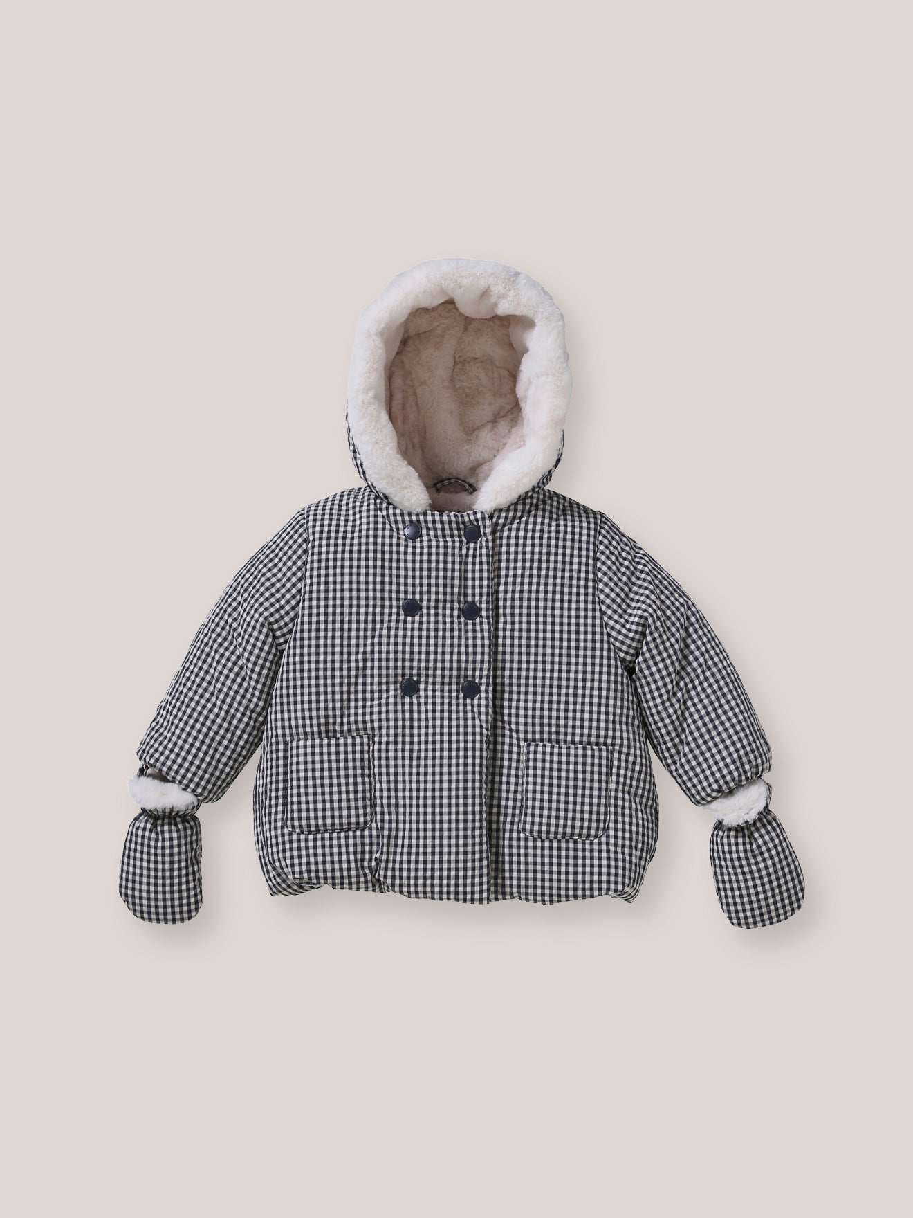 Baby-Steppjacke mit Sherpa-Futter