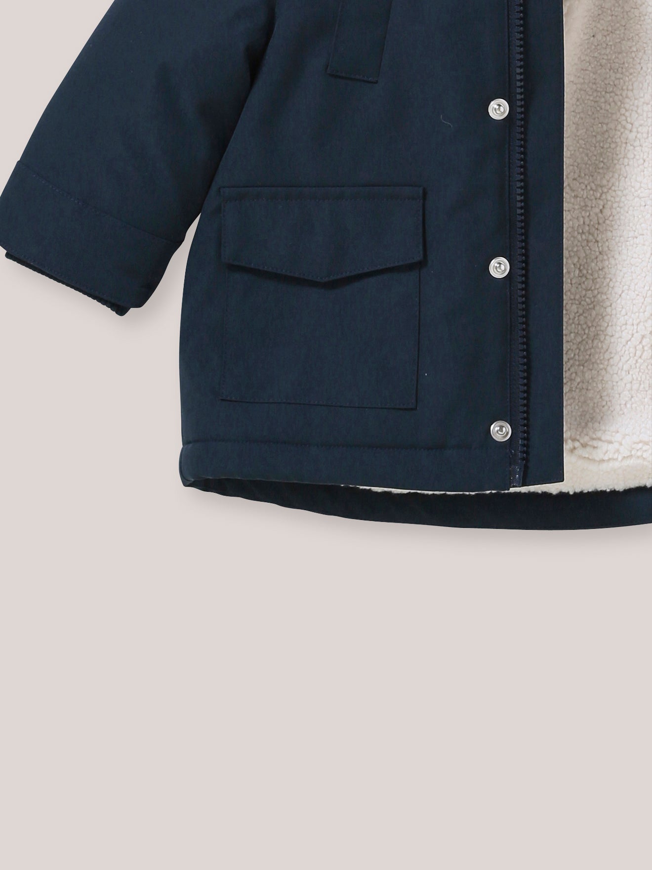 Baby-Parka mit Sherpa-Futter