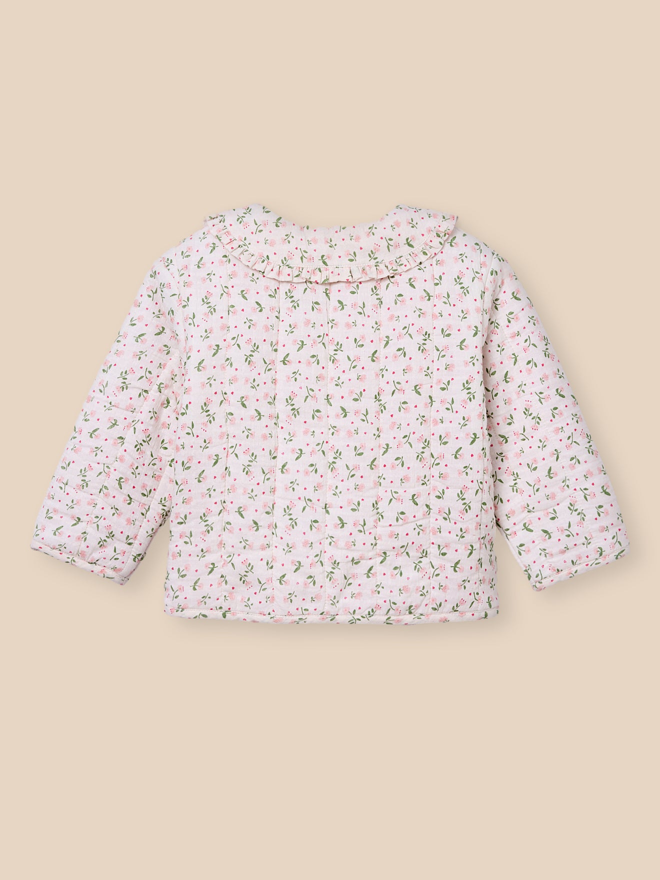Babyjacke aus Seersucker in Quilt-Optik
