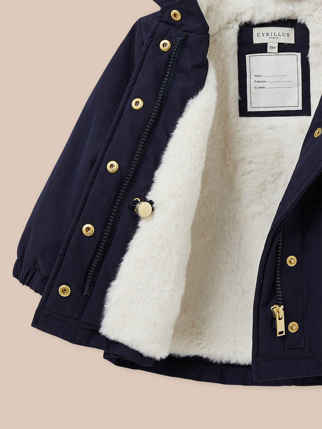 Baby-Parka mit Teddyfutter