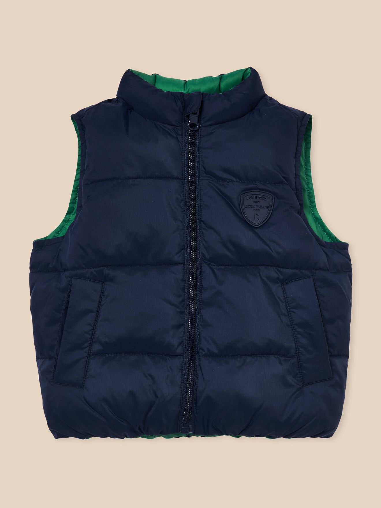 Wendbare Daunenjacke, Baby