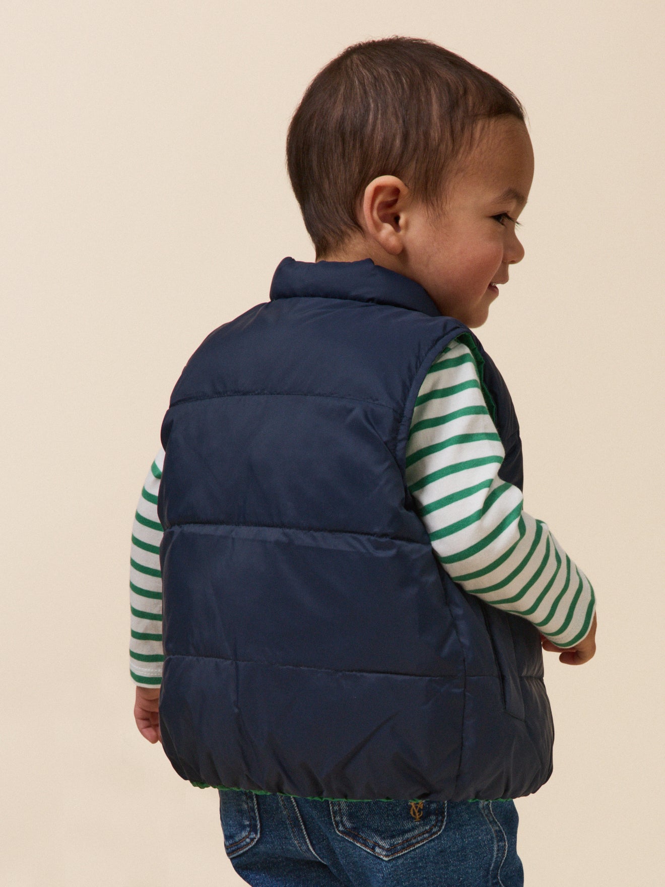 Wendbare Daunenjacke, Baby